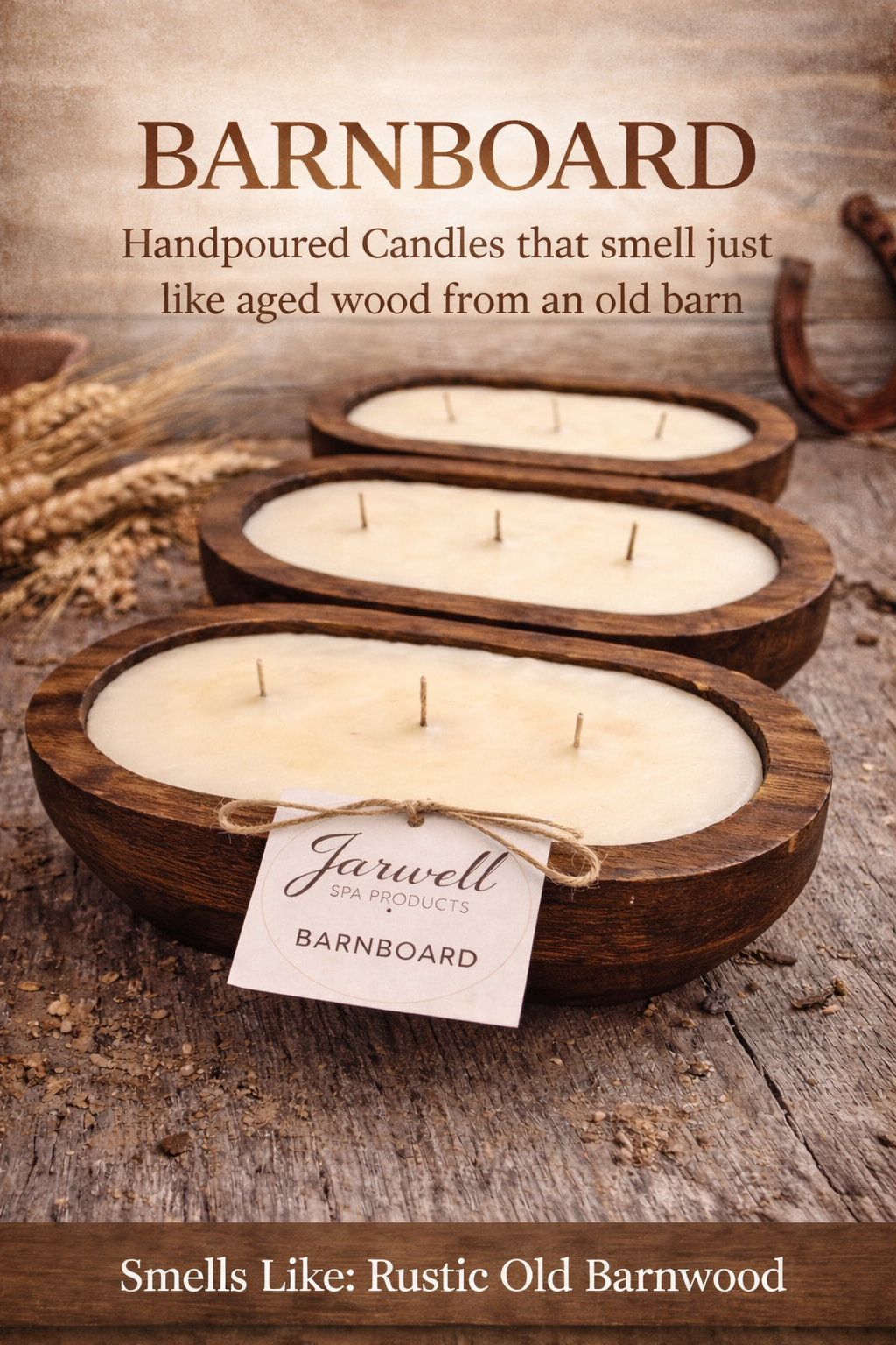 Wood bowl candle
