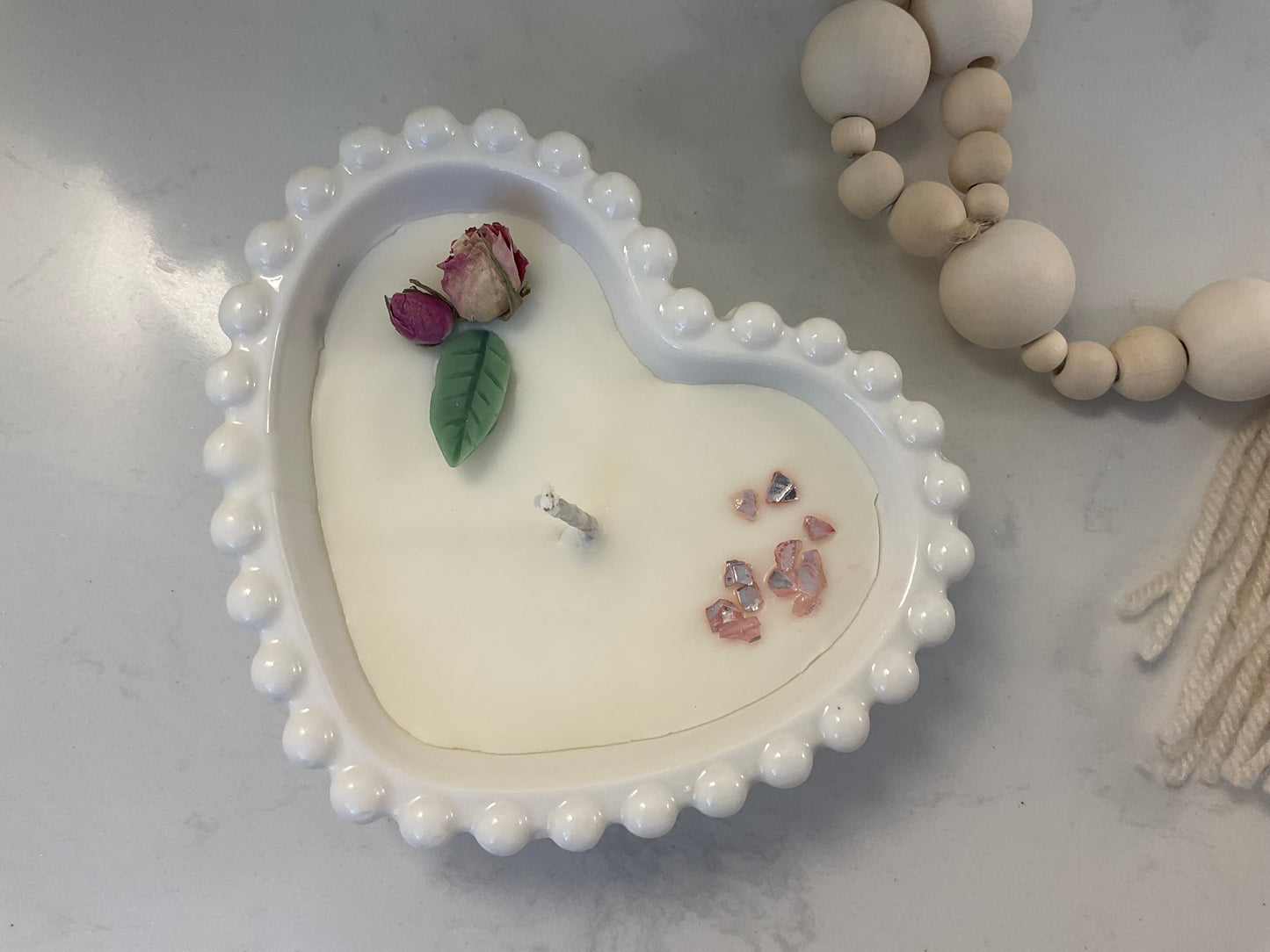 Heart dish 5 oz candle