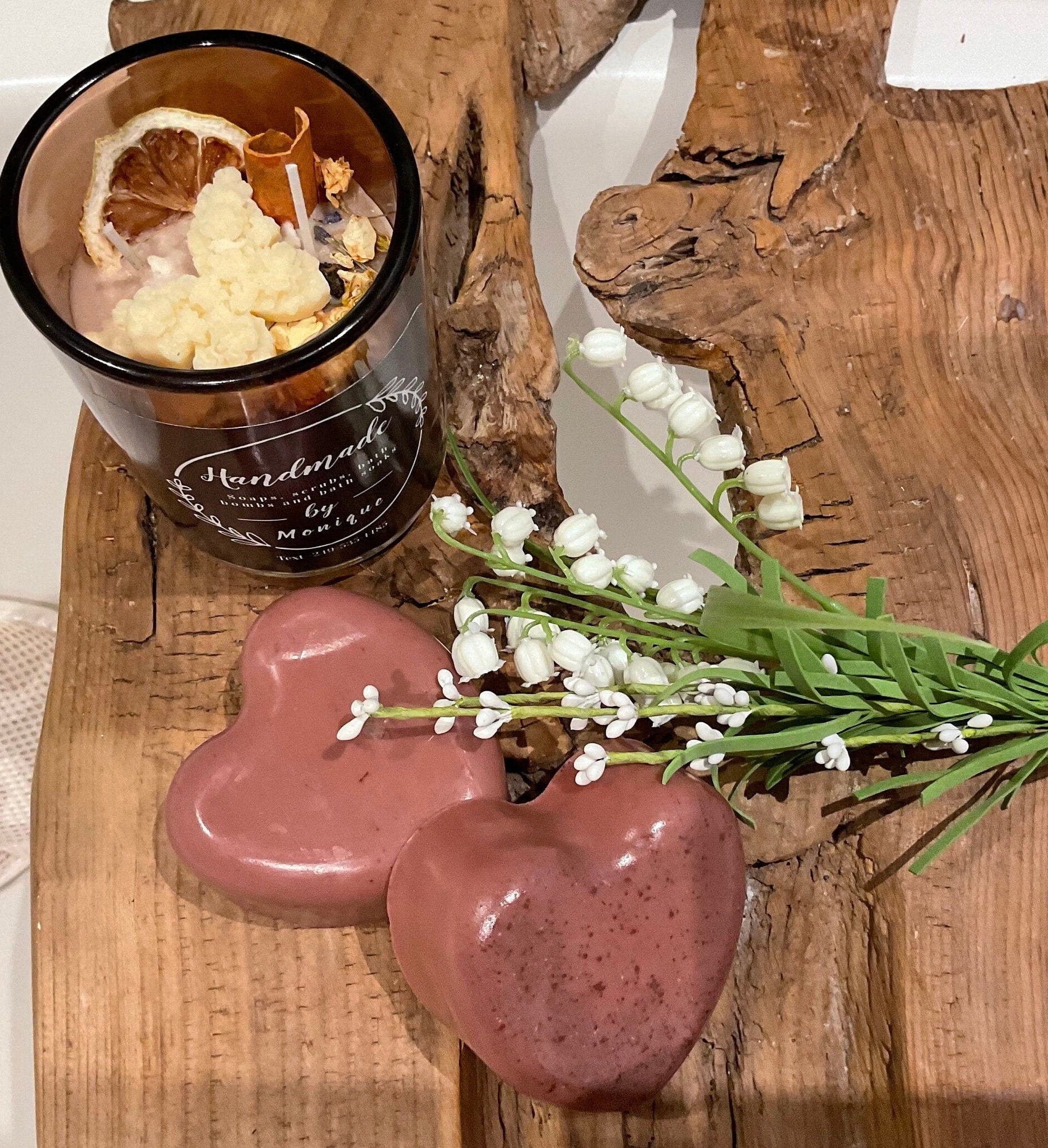 Handmade all natural clay soap.