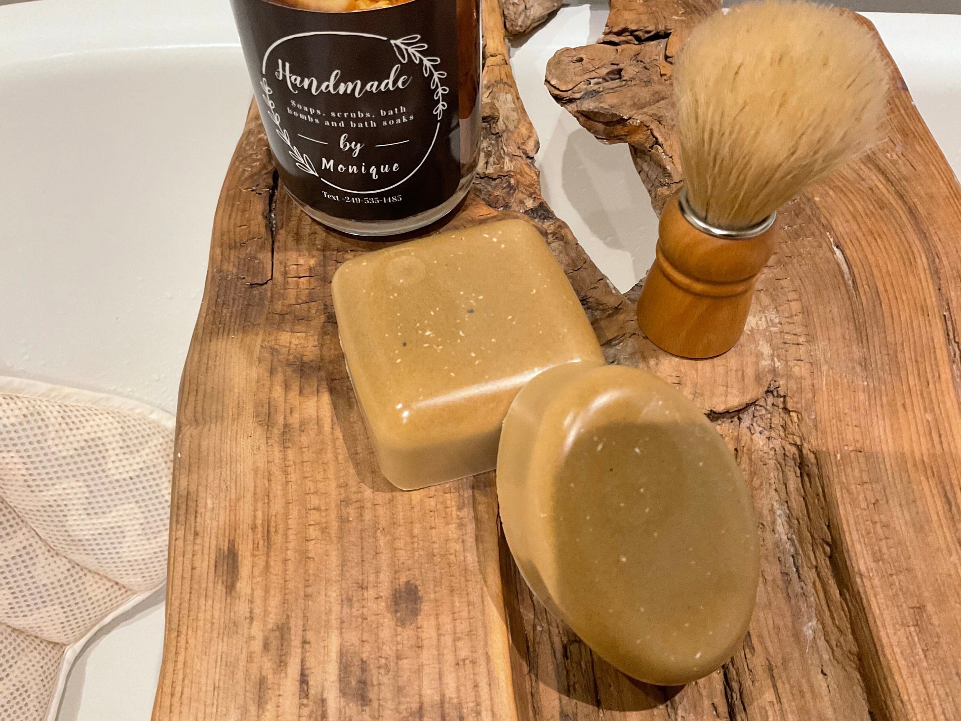 Handmade all natural clay soap.