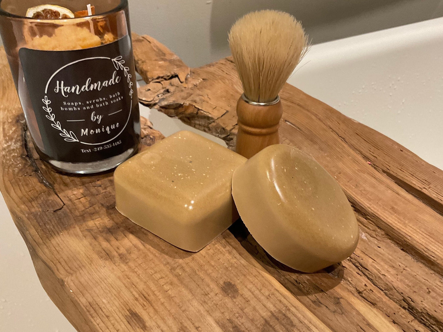 Handmade all natural clay soap.