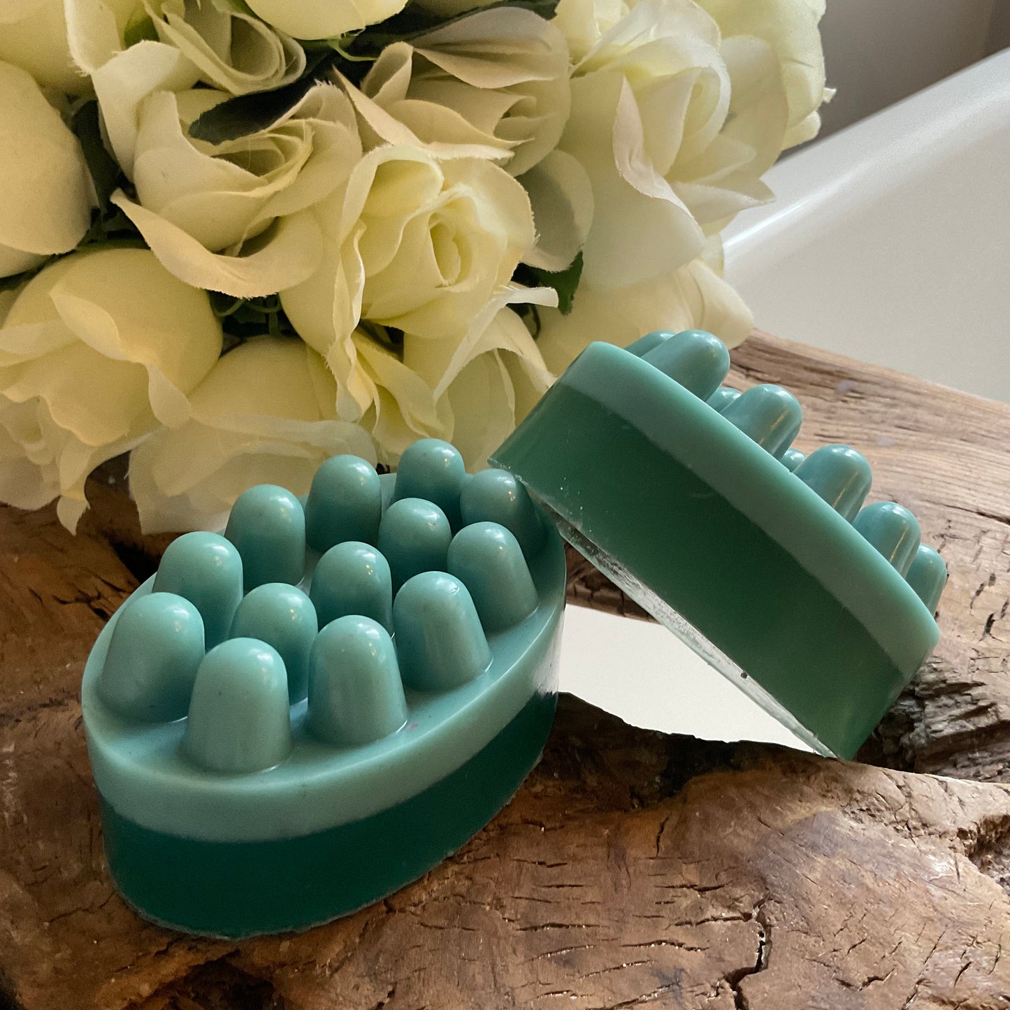 Coconut and glycerin sea breeze massage soap bars