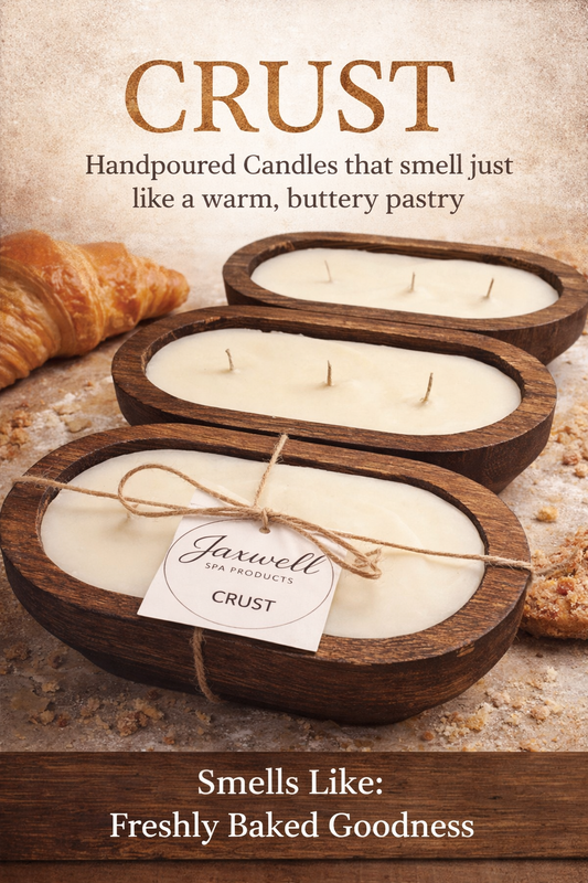 Wood bowl candle