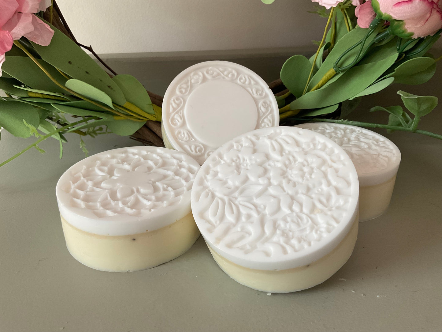 Medallion milk and honey soaps