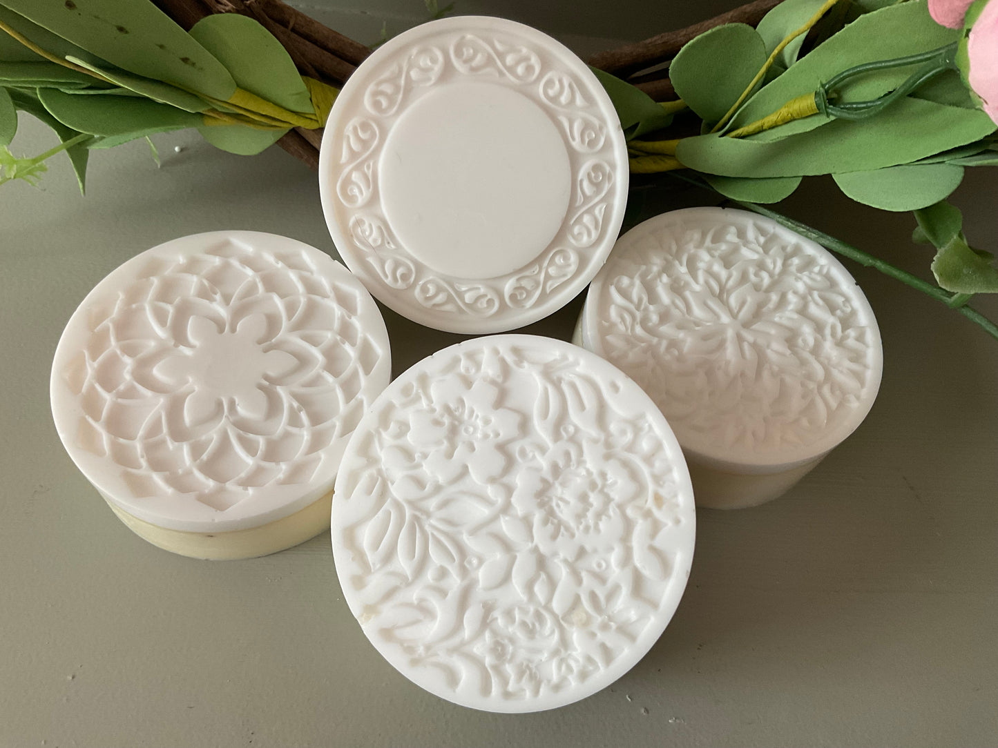 Medallion milk and honey soaps