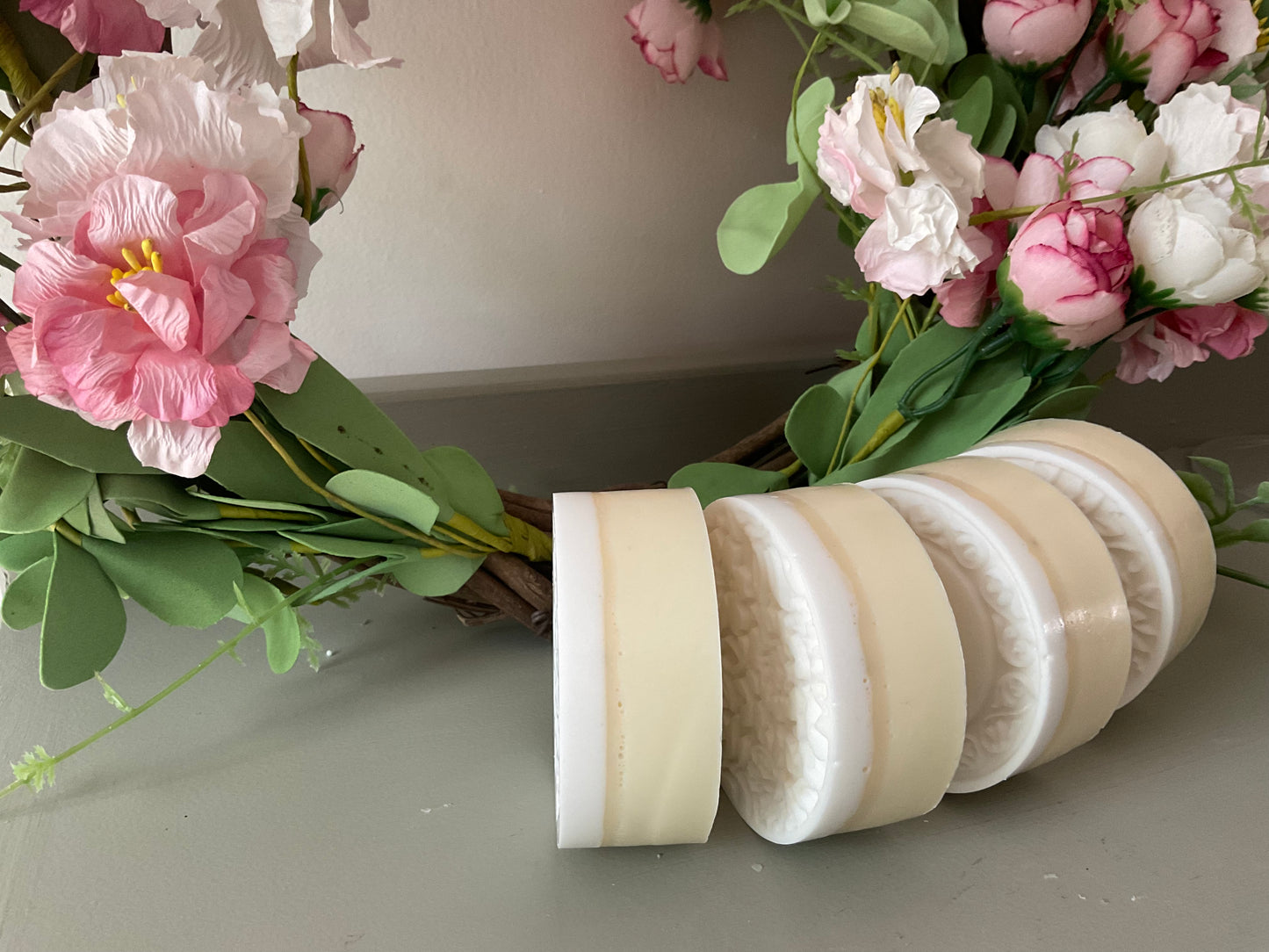 Medallion milk and honey soaps