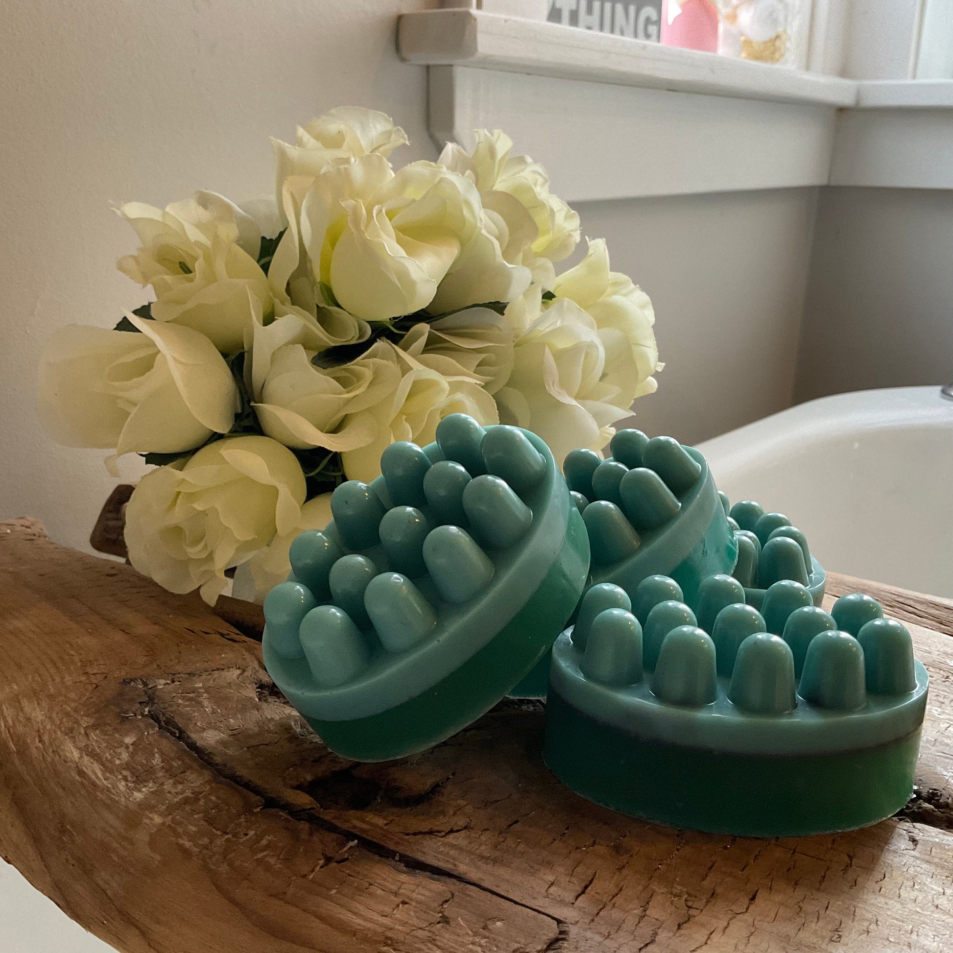 Coconut and glycerin sea breeze massage soap bars